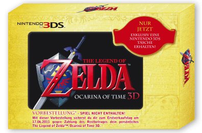 「ゼルダの伝説 時のオカリナ 3D」のAmazon ドイツの予約特典
