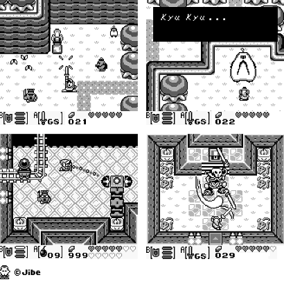 「ゼルダの伝説 スカイウォードソード」の海外ファン作成のゲームボーイ版の画面